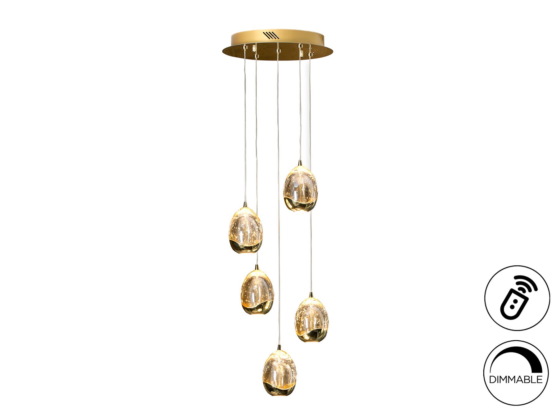 Lámpara de Techo ROCIO Oro - Schuller - Iluminación Elegante | luzguru.com