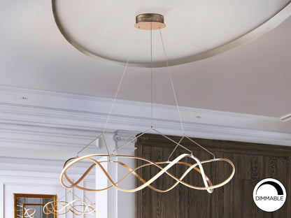 Lámpara LED Moderna Oro Rosa - Schuller Molly - luzguru.com