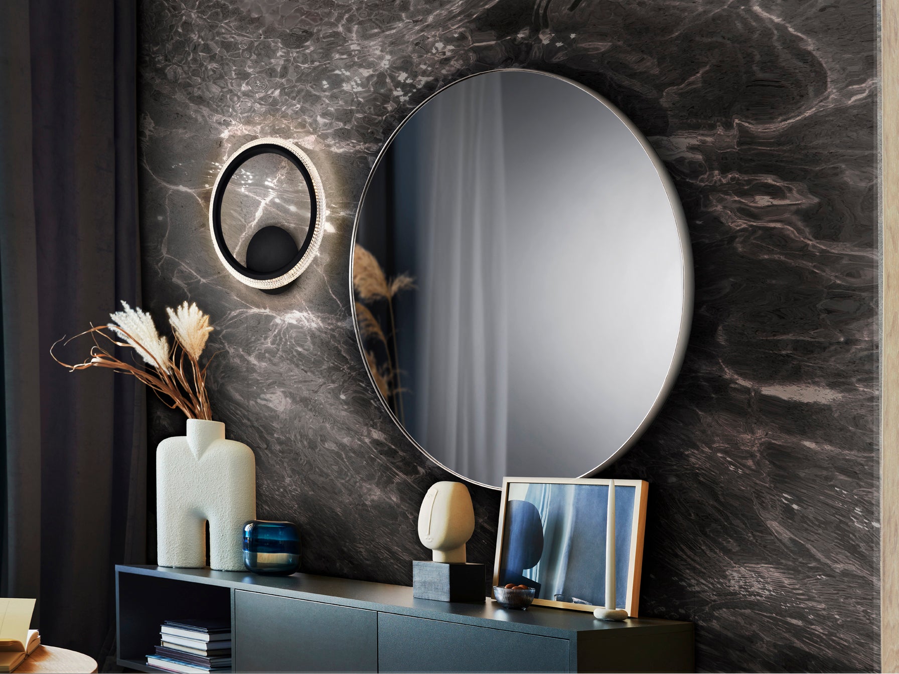 Plafón LED Negro Moderno - Schuller Ring - luzguru.com