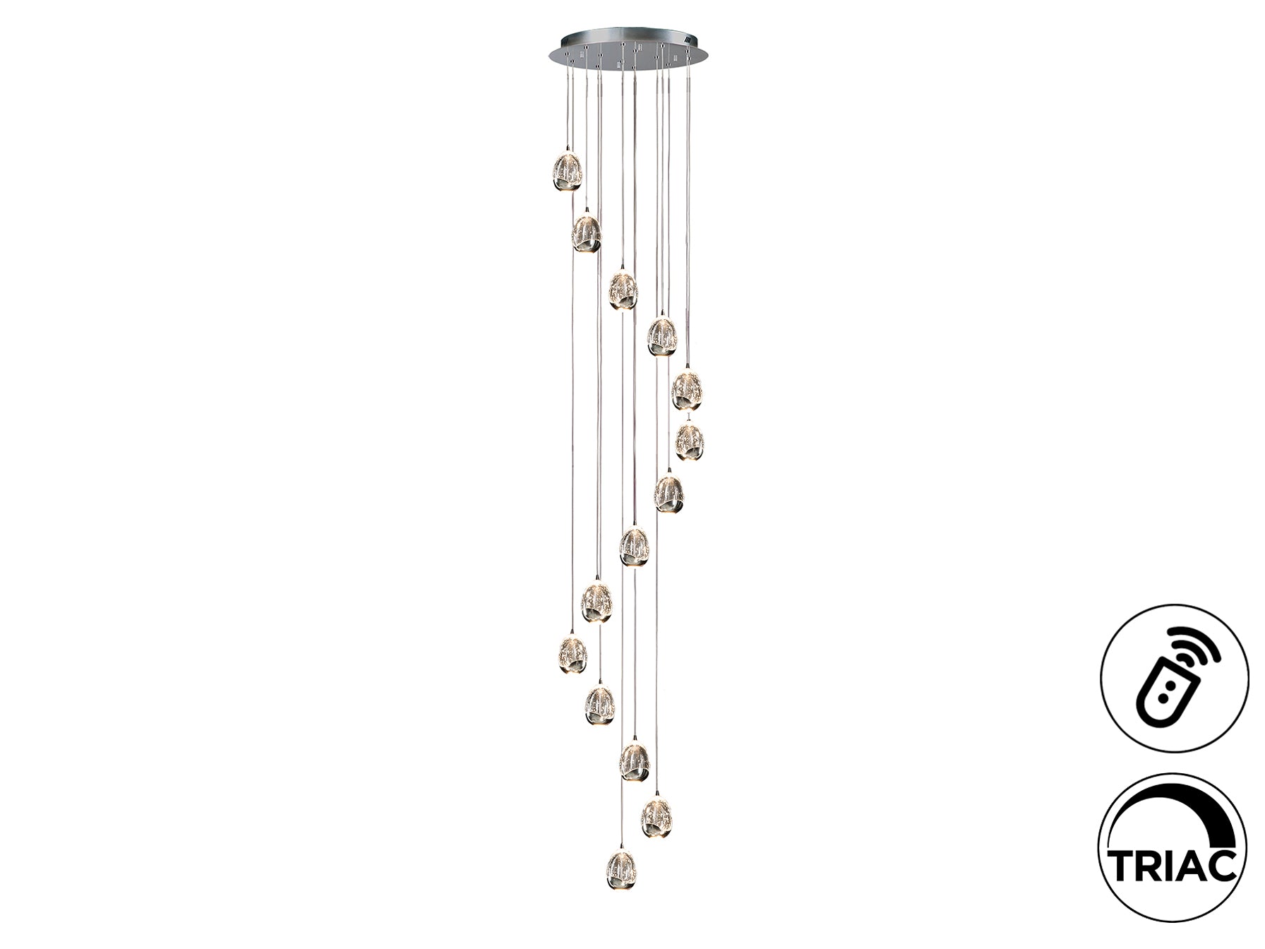 Schuller 785635GD - Lámpara Rocío Gran Lamp Cromo - luzguru.com