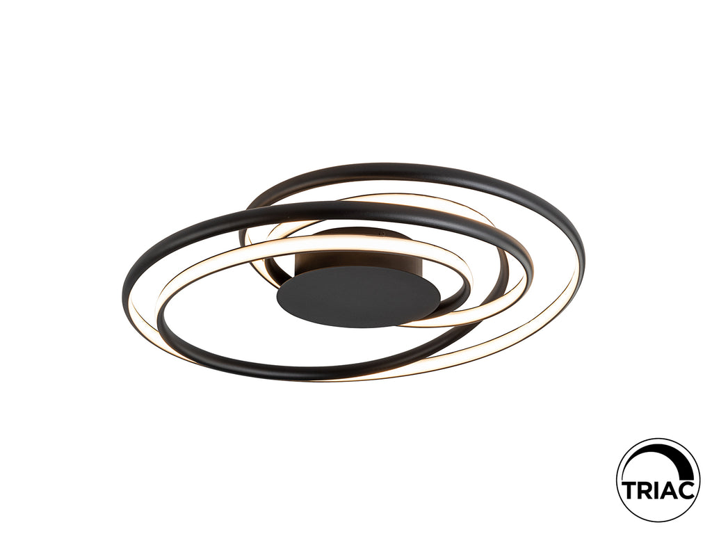 Plafón LED Negro Schuller Danza - Diseño Moderno | luzguru.com