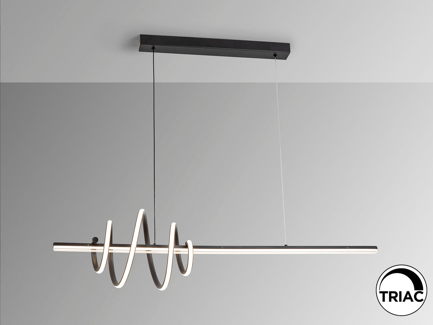 Lámpara Negra Moderna Schuller Tornado - Iluminación de Diseño | luzguru.com