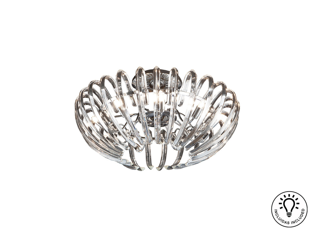 Schuller 876352 - Plafón Ariadna 9 Luces Cromado - luzguru.com