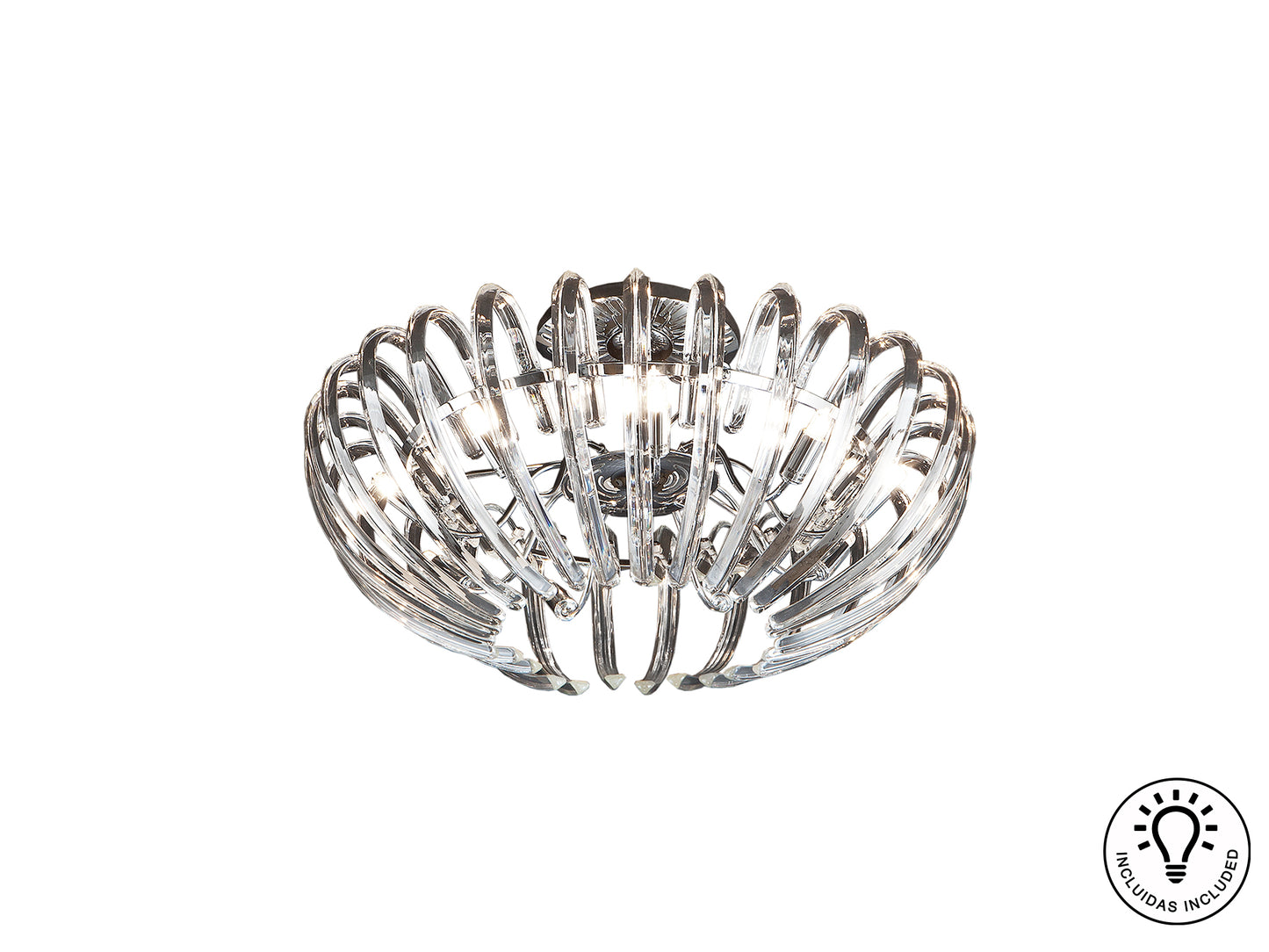 Schuller 876352 - Plafón Ariadna 9 Luces Cromado - luzguru.com