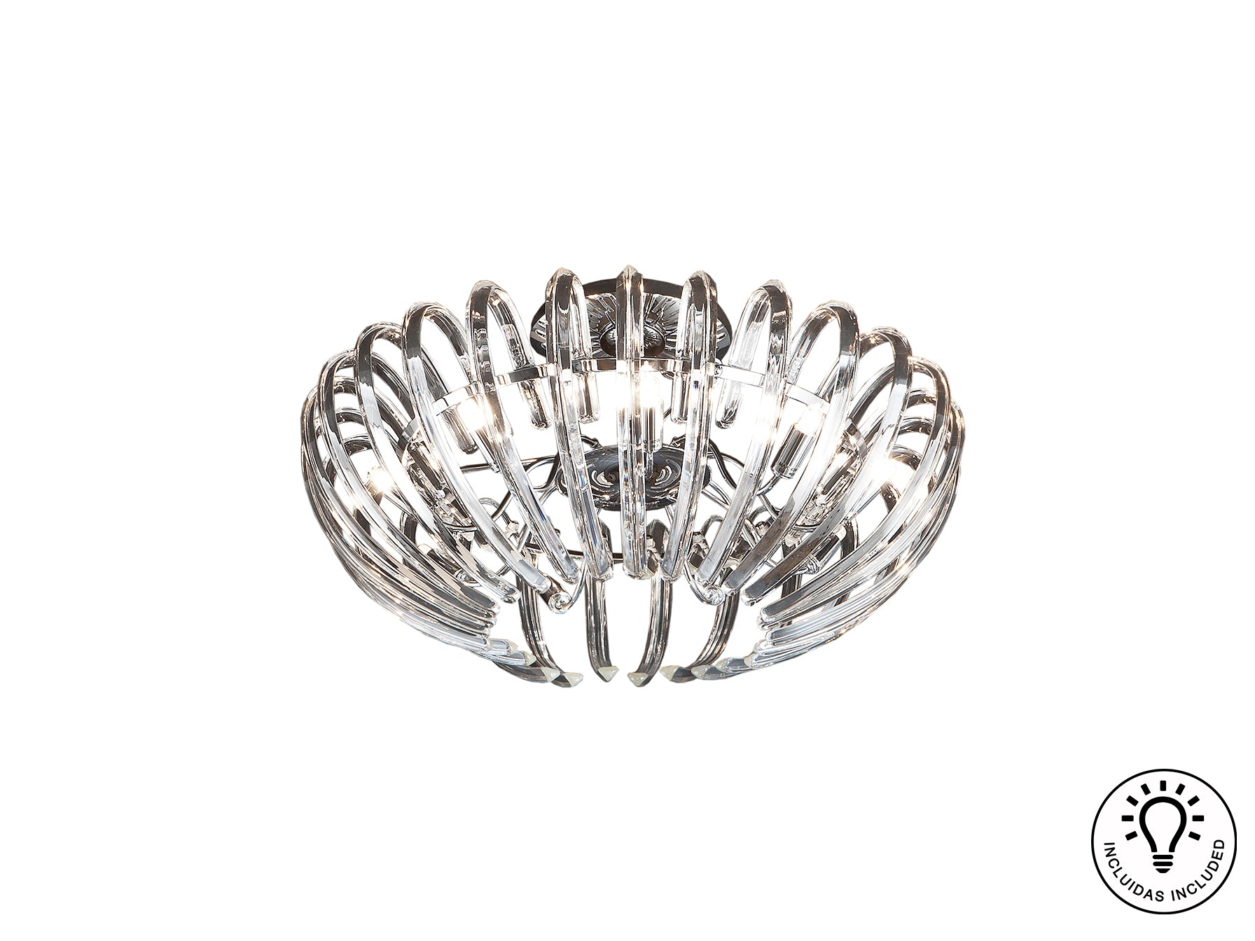 Schuller 876352 - Plafón Ariadna 9 Luces Cromado - luzguru.com