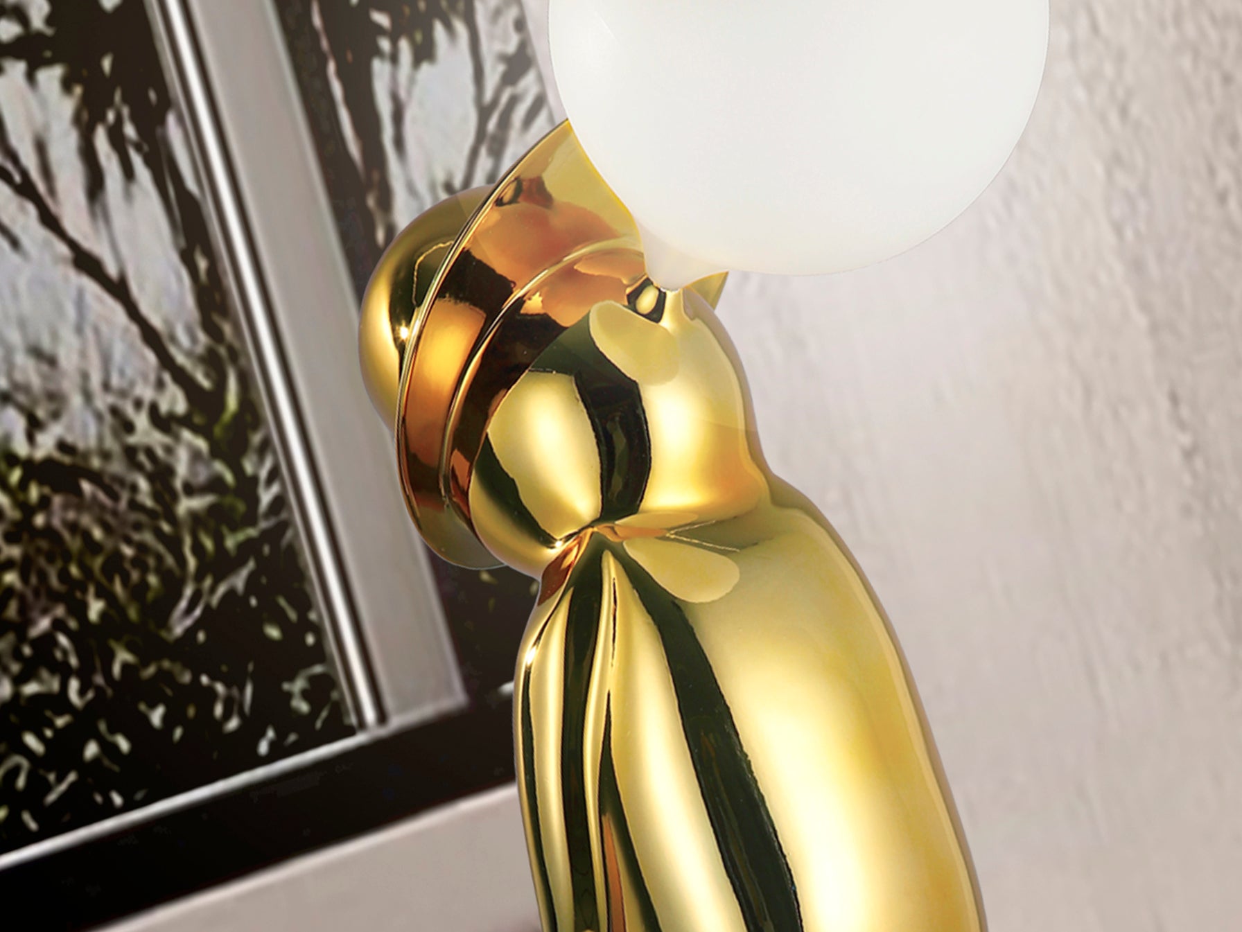 Figura Decorativa Oro Schuller - Diseño Exclusivo | luzguru.com