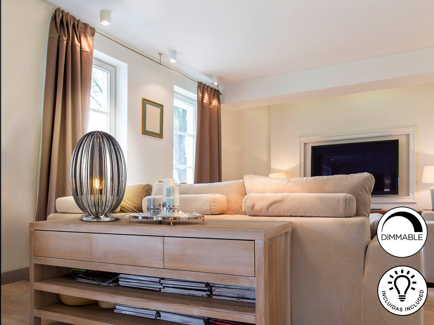 Lámpara Sobremesa Ovila - Schuller - Diseño Moderno | luzguru.com