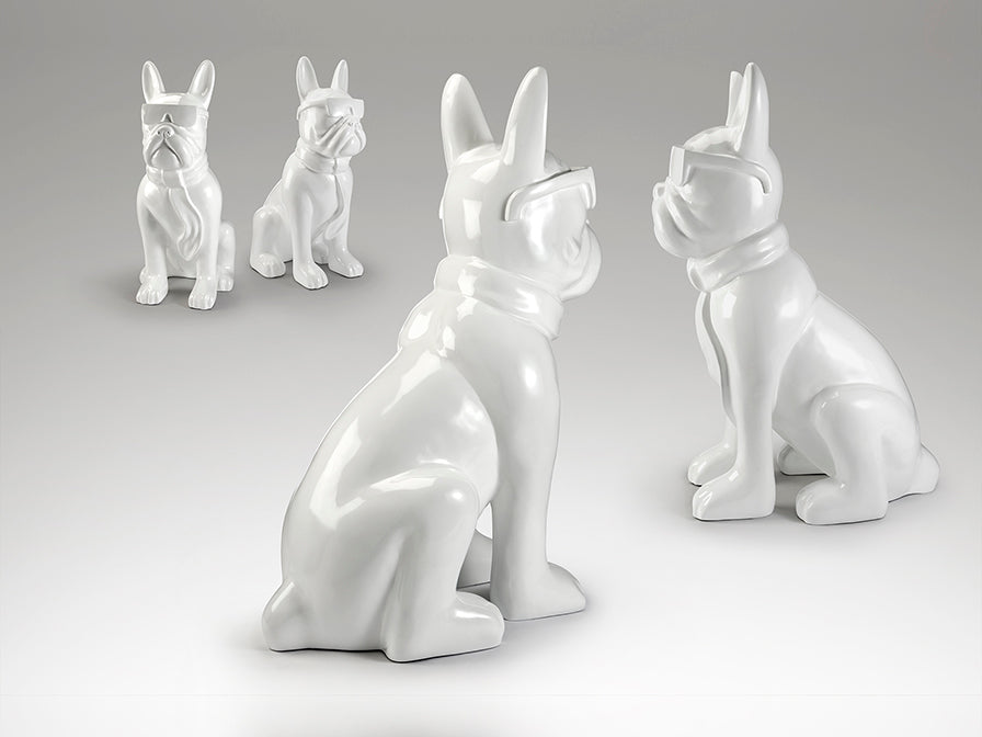 Figura Bulldog Francés Grande - Schuller - Decoración Exterior | luzguru.com