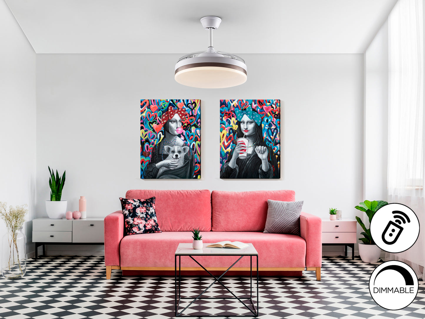 Ventilador Techo Schuller Vento - Blanco - Dimmable - luzguru.com