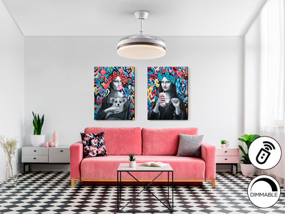 Ventilador Techo Schuller Vento - Blanco - Dimmable - luzguru.com