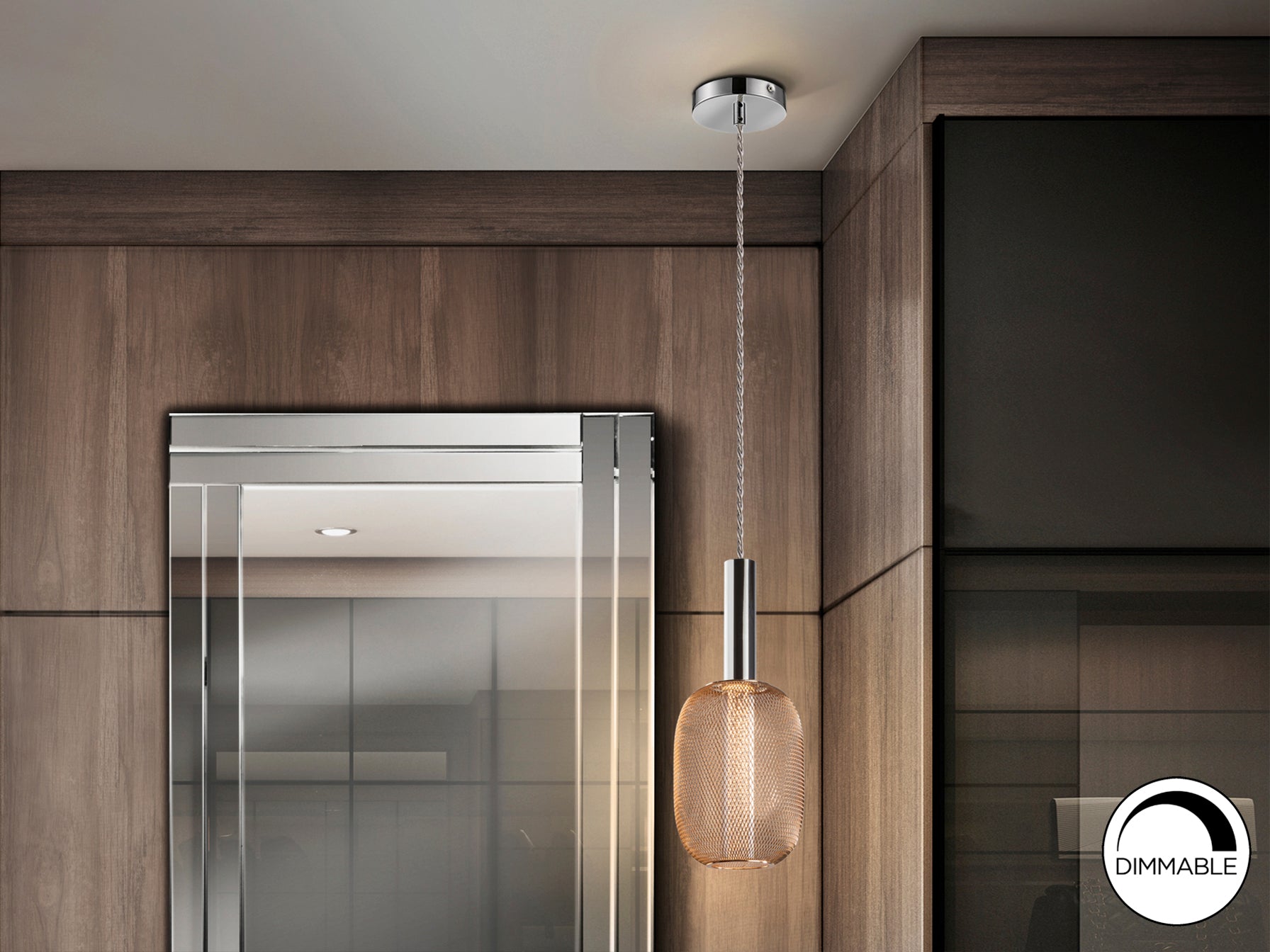 Lámpara LED Cromo Oro - Schuller Micrón Calidad Premium | luzguru.com