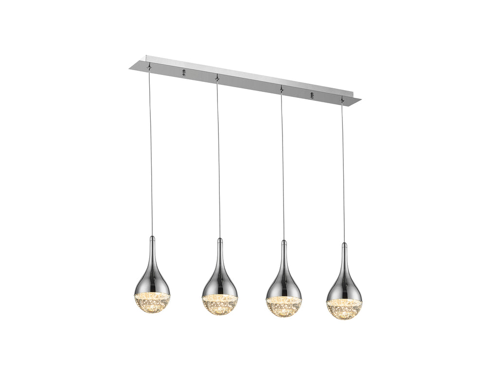 Lámpara de techo Schuller Elie 773421 - Cromado - 4 luces LED - luzguru.com