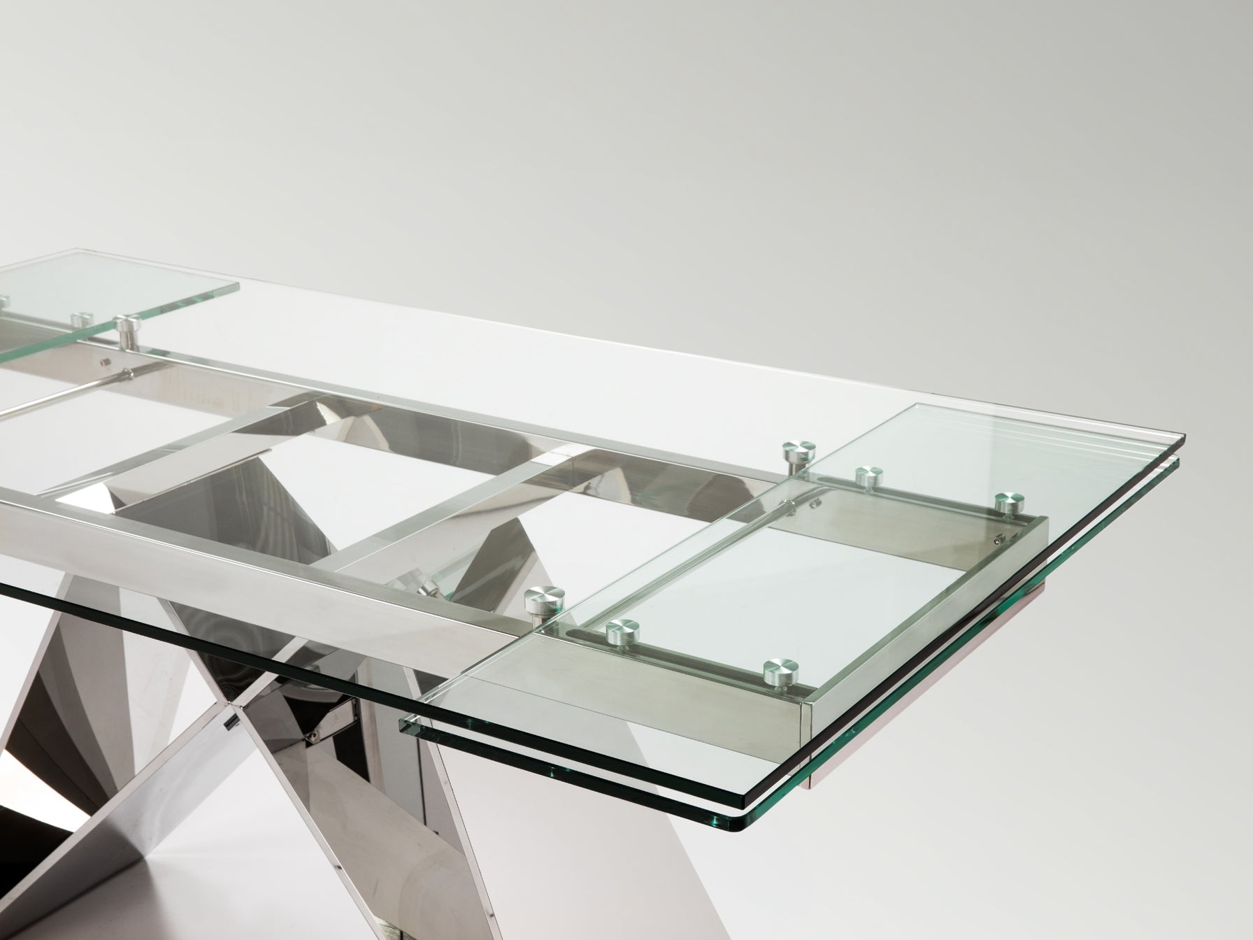 Mesa Comedor Extensible Acero - Schuller Mika - Calidad Premium | luzguru.com