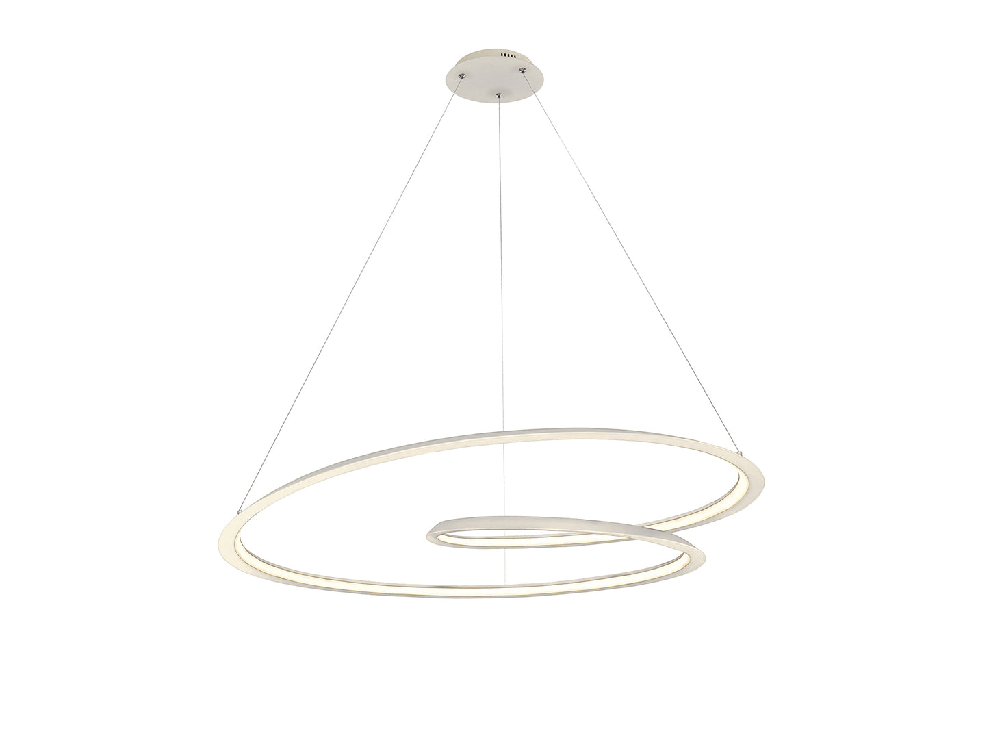 Schuller 527637 - Lámpara Looping Blanca Ø97cm - luzguru.com