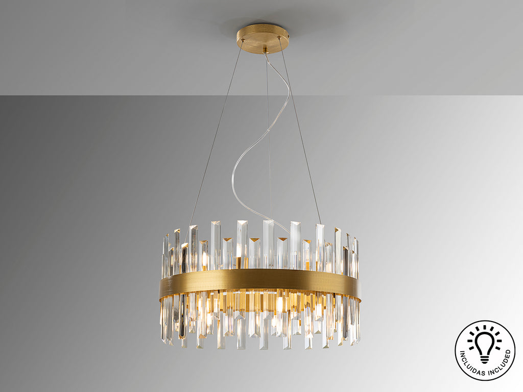 Lámpara Techo Moderna Oro - Schuller Grace | luzguru.com