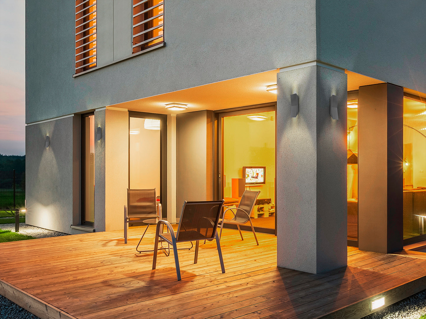 Aplique Exterior LED Gris - Schuller Keops - Calidad Premium | luzguru.com