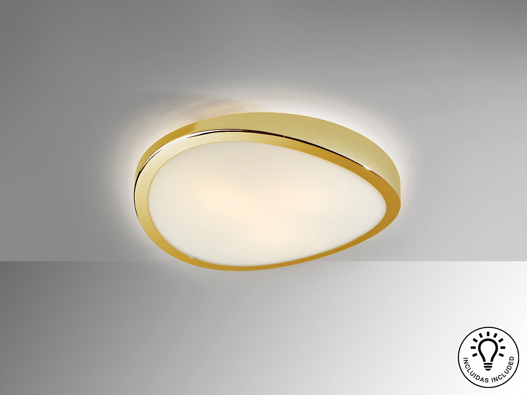 Plafón LED Schuller Leda - Oro Brillante | luzguru.com
