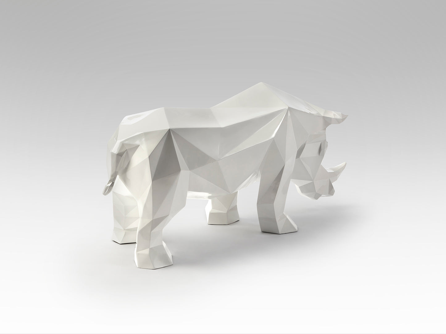 Figura Decorativa Rinoceronte Blanco - Schuller Future Rhino | luzguru.com