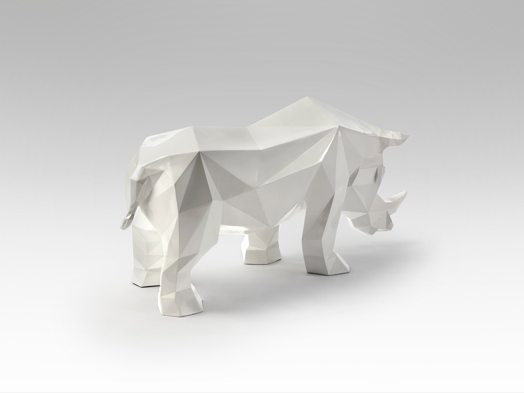 Figura Decorativa Rinoceronte Blanco - Schuller Future Rhino | luzguru.com