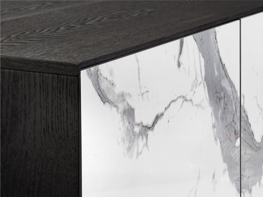 Aparador Moderno Fresno Negro - Schuller Kerala | luzguru.com