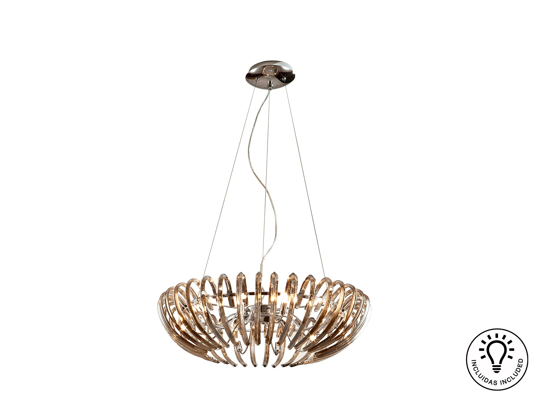 Lámpara Moderna Ariadna Champagne - Schuller - luzguru.com