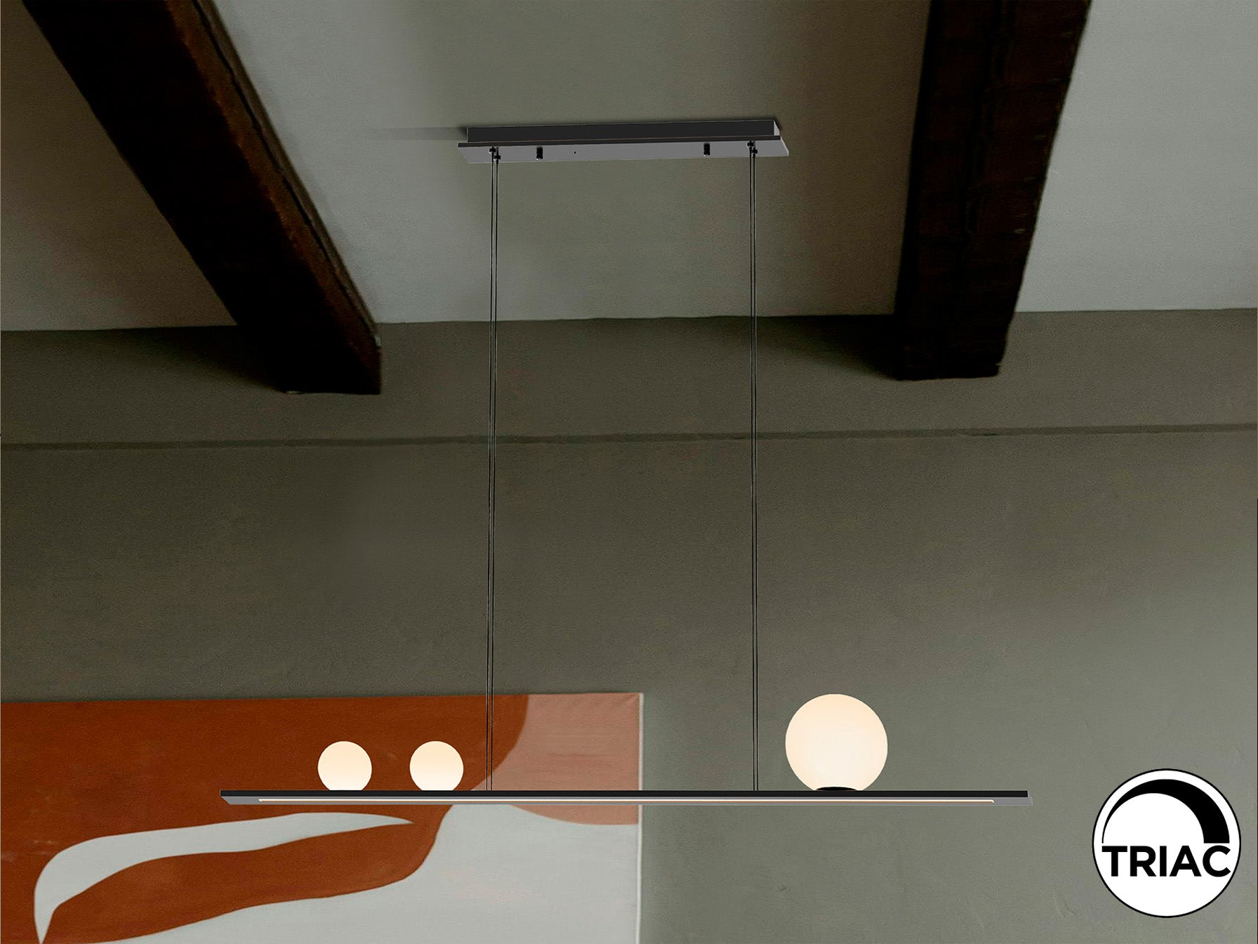 SCHULLER 504324 - Lámpara Mila Negra - Colección Mila - LUZGURÚ