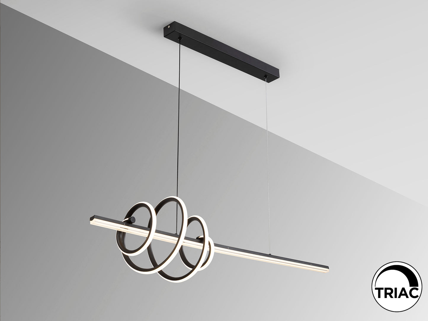 Lámpara Negra Moderna Schuller Tornado - Iluminación de Diseño | luzguru.com