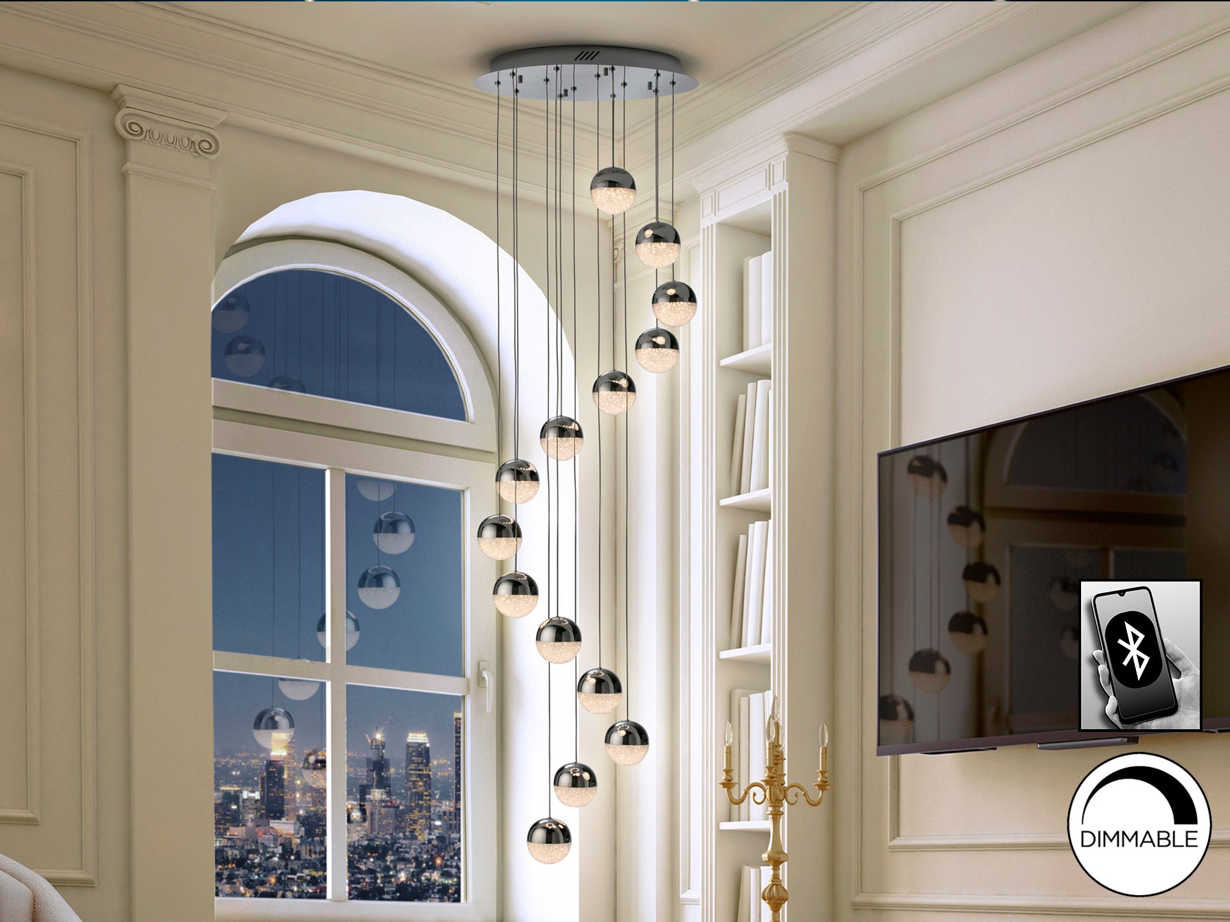 Lámpara LED Schuller Sphere - Diseño Moderno y Dimmable | luzguru.com