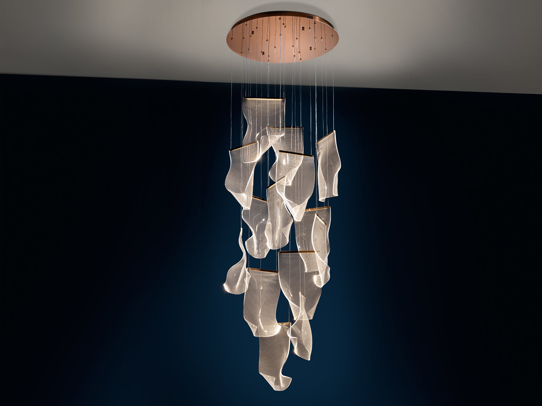 Lámpara de Techo LED Oro Rosa - Schuller Velos | luzguru.com