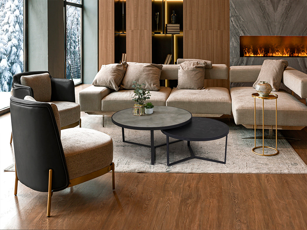 Mesas Auxiliares Modernas Naira - Schuller - Calidad Premium | luzguru.com