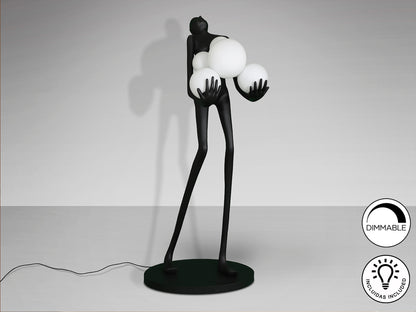 Lámpara de pie La Carga Negra - Schuller - Diseño Moderno | luzguru.com