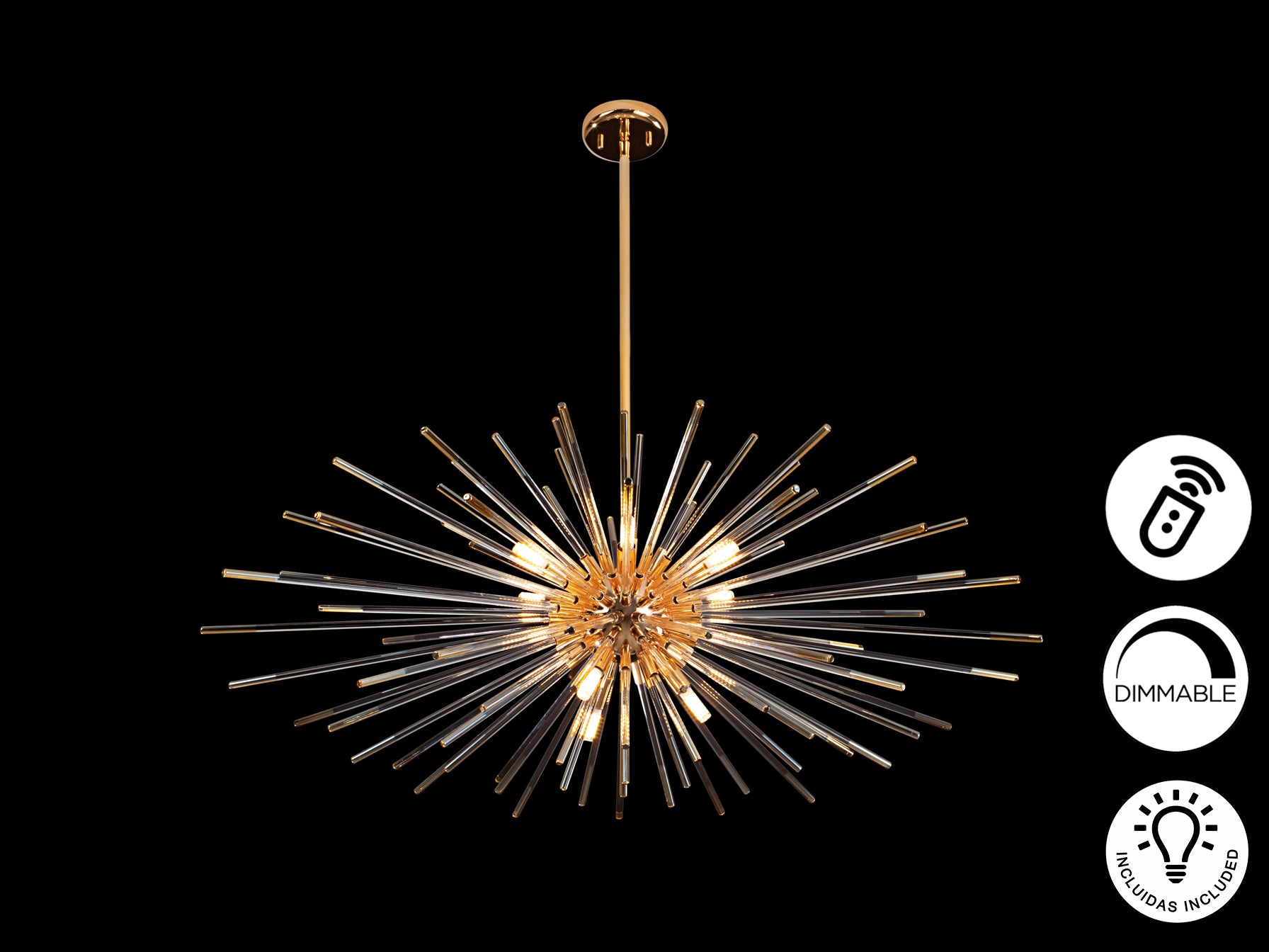 Lámpara de Techo Evasión Oro - Schuller - Iluminación Elegante | luzguru.com