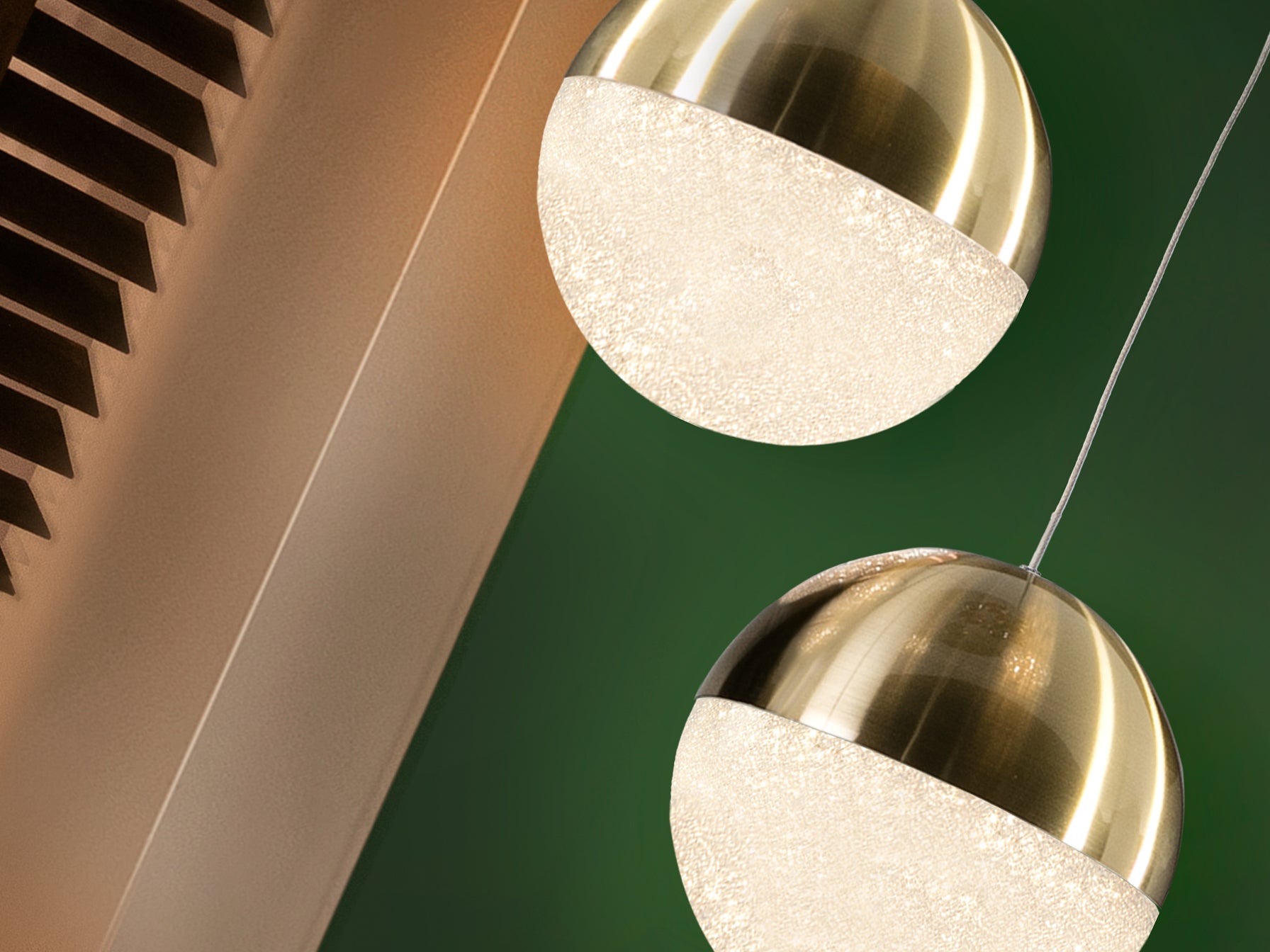 Lámpara LED Schuller Sphere Latón - Diseño Elegante | luzguru.com