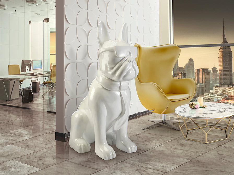 Figura Bulldog Francés Grande - Schuller - Decoración Exterior | luzguru.com