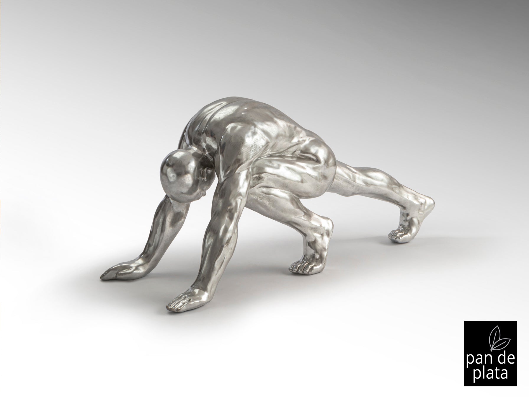 Figura Decorativa Asana Plata - Schuller - Calidad Premium | luzguru.com
