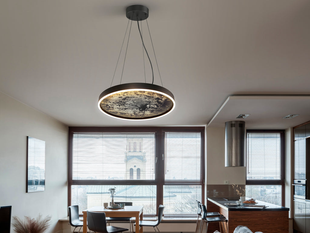 Lámpara LED Negra Schuller Stone - Iluminación Moderna | luzguru.com