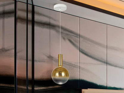 Lámpara Moderna Blanco Oro - Schuller Matices | luzguru.com