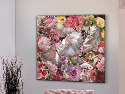 Schuller 987165 - Fotografía Impresa Peces Luchador Siam 120x120cm - luzguru.com