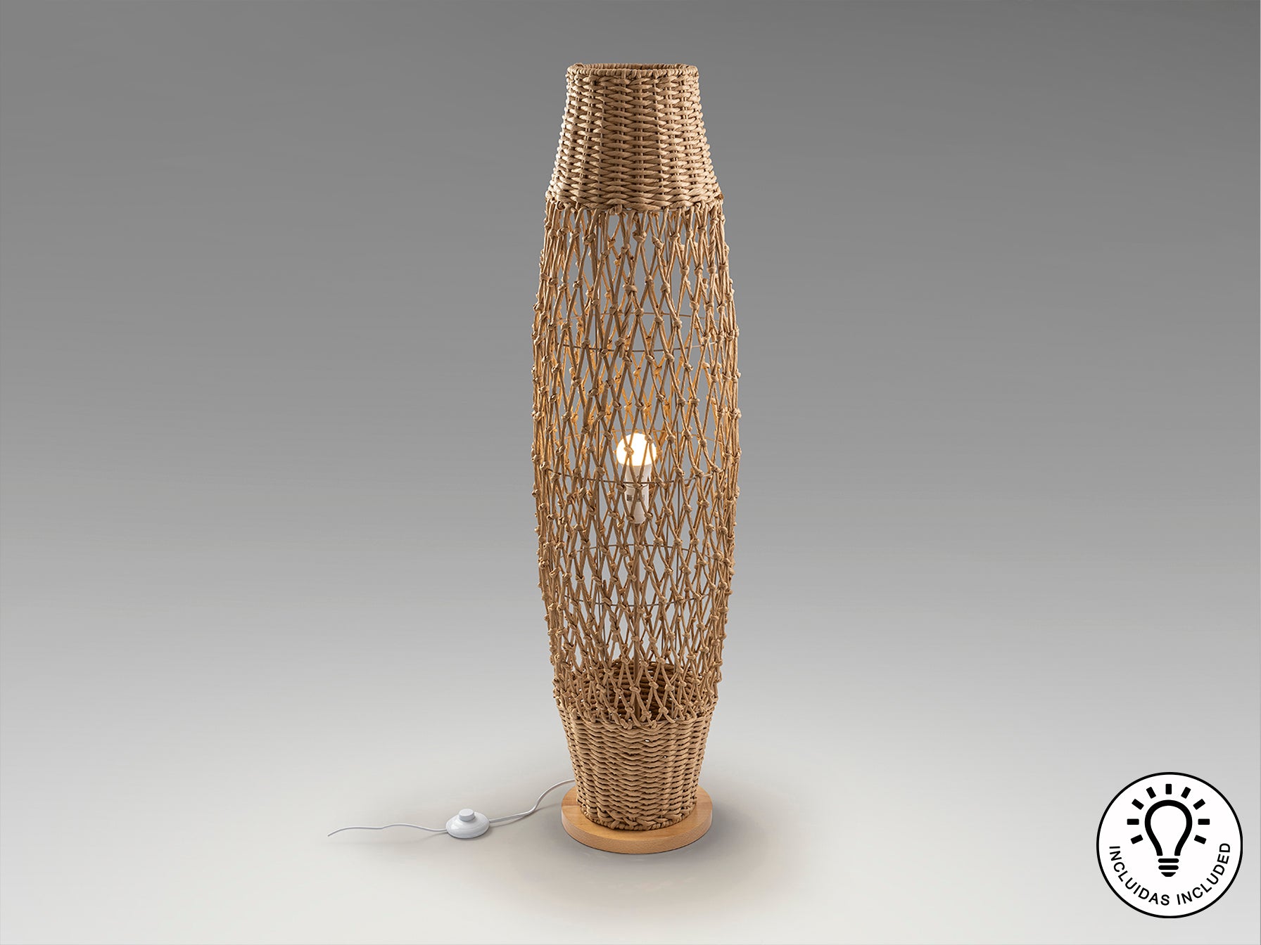 Lámpara de pie YAIZA Beige - Schuller 514264 - luzguru.com