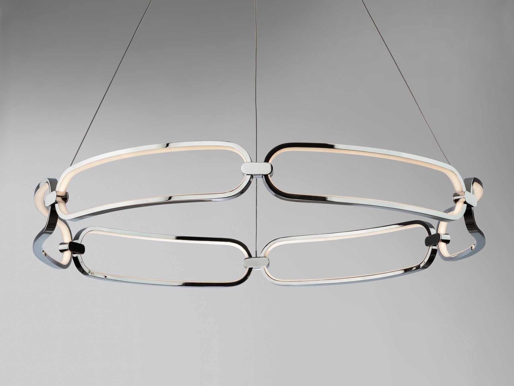 Lámpara LED Colette Cromada Ø80cm - Schuller - Calidad Premium | luzguru.com