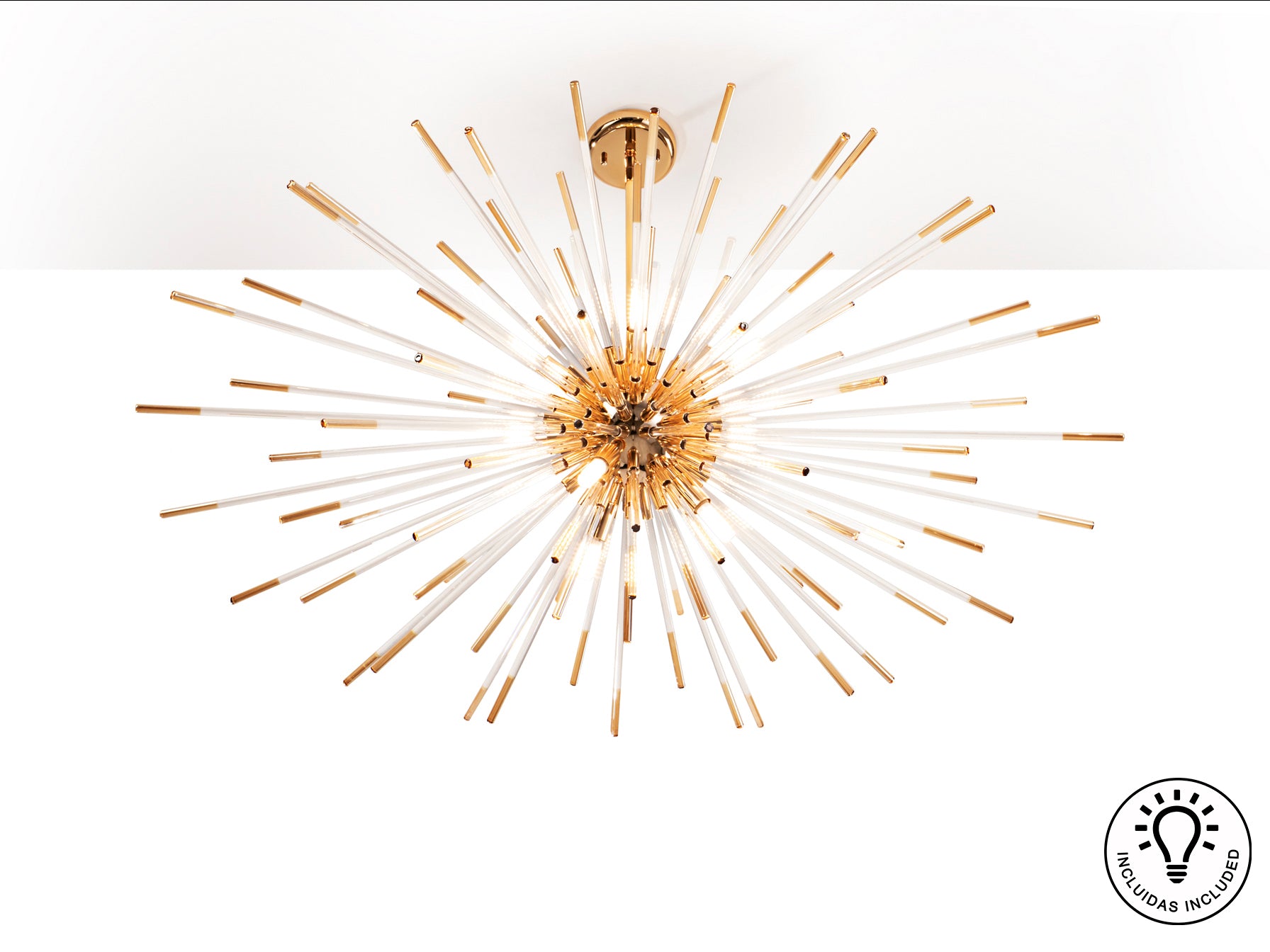 Lámpara de Techo Evasión Oro - Schuller - Iluminación Elegante | luzguru.com