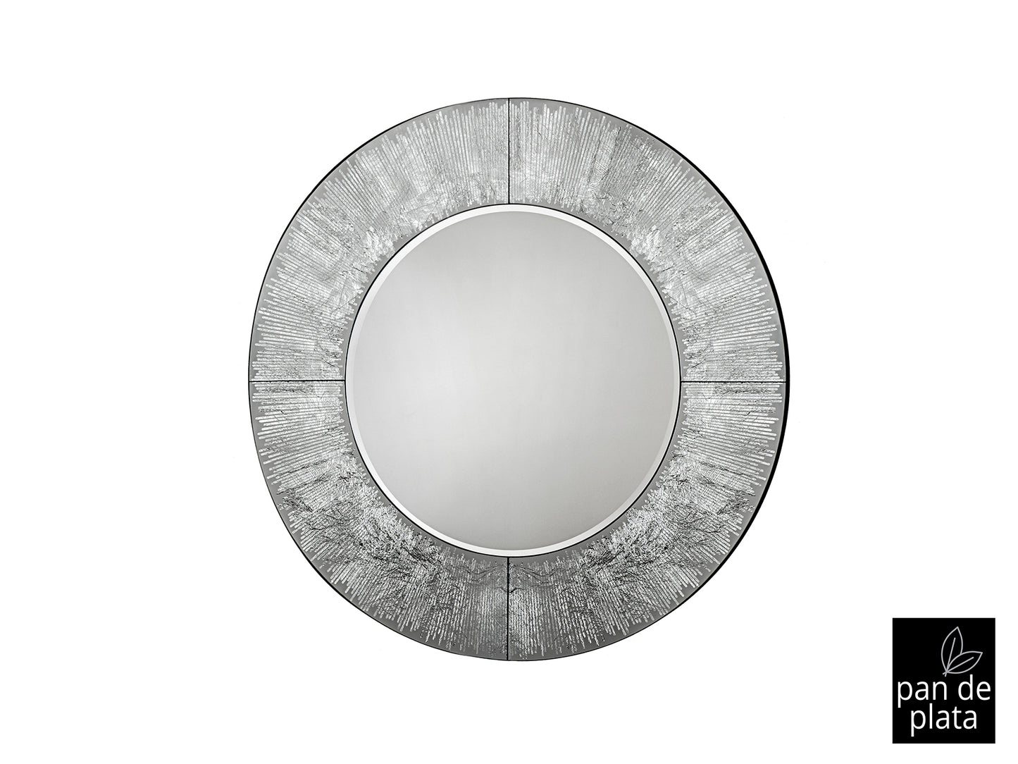 Espejo Redondo Aurora Plata - Schuller - Calidad Premium | luzguru.com