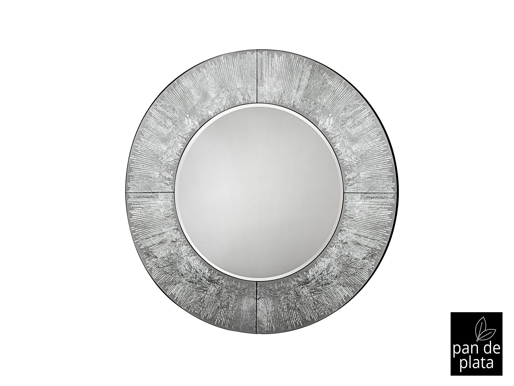 Espejo Redondo Aurora Plata - Schuller - Calidad Premium | luzguru.com