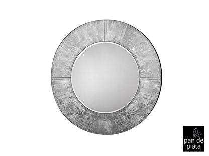 Espejo Redondo Aurora Plata - Schuller - Calidad Premium | luzguru.com