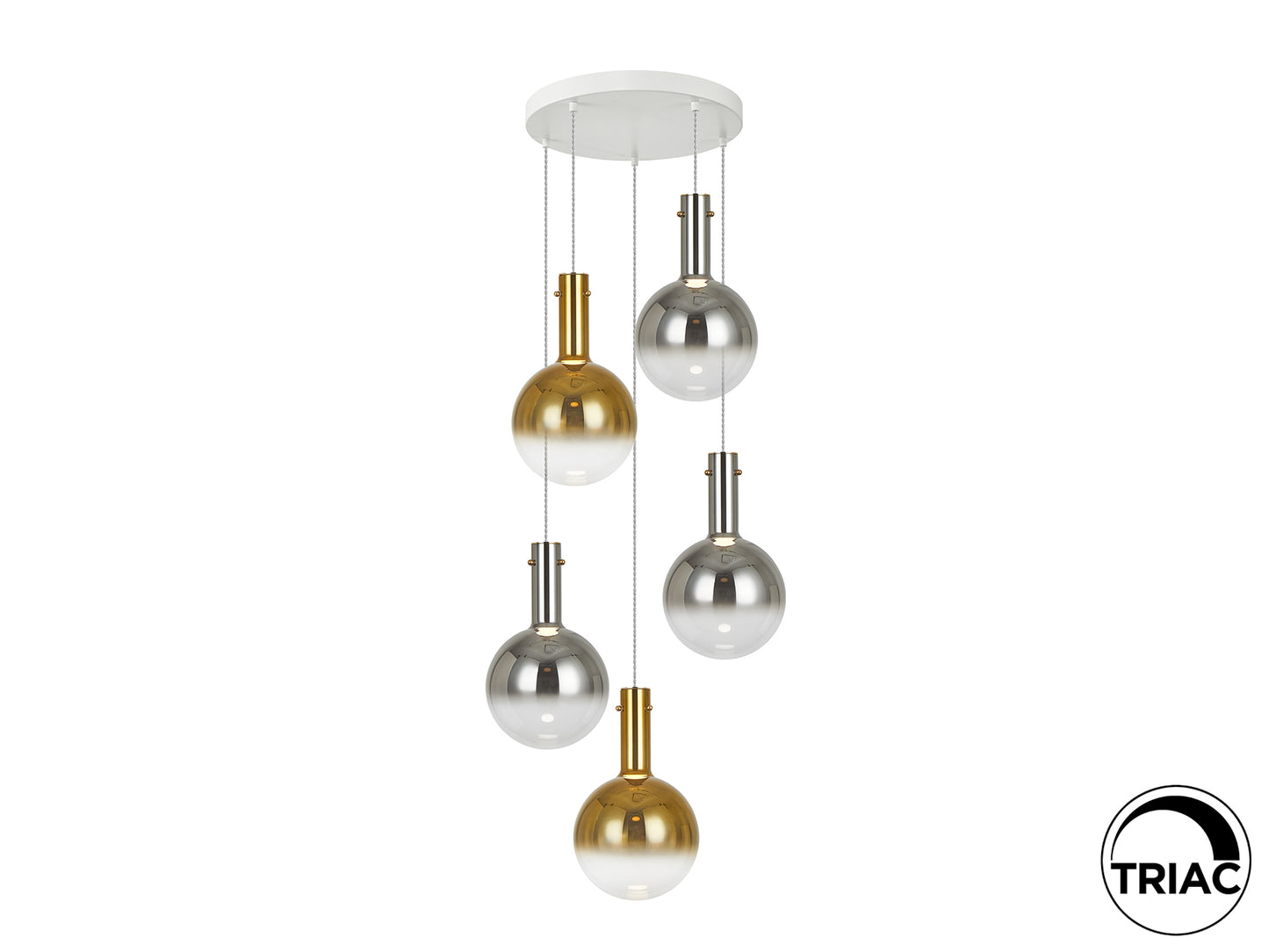 Lámpara Colgante Moderna Schuller Matices - Oro | luzguru.com