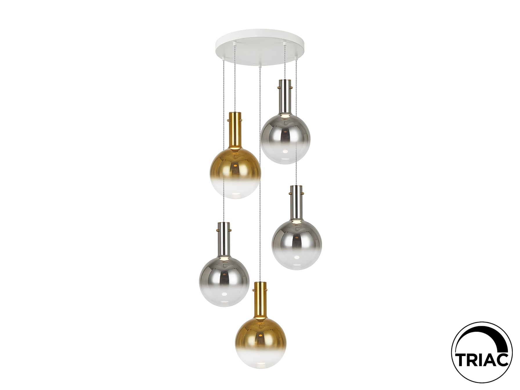 Lámpara Colgante Moderna Schuller Matices - Oro | luzguru.com