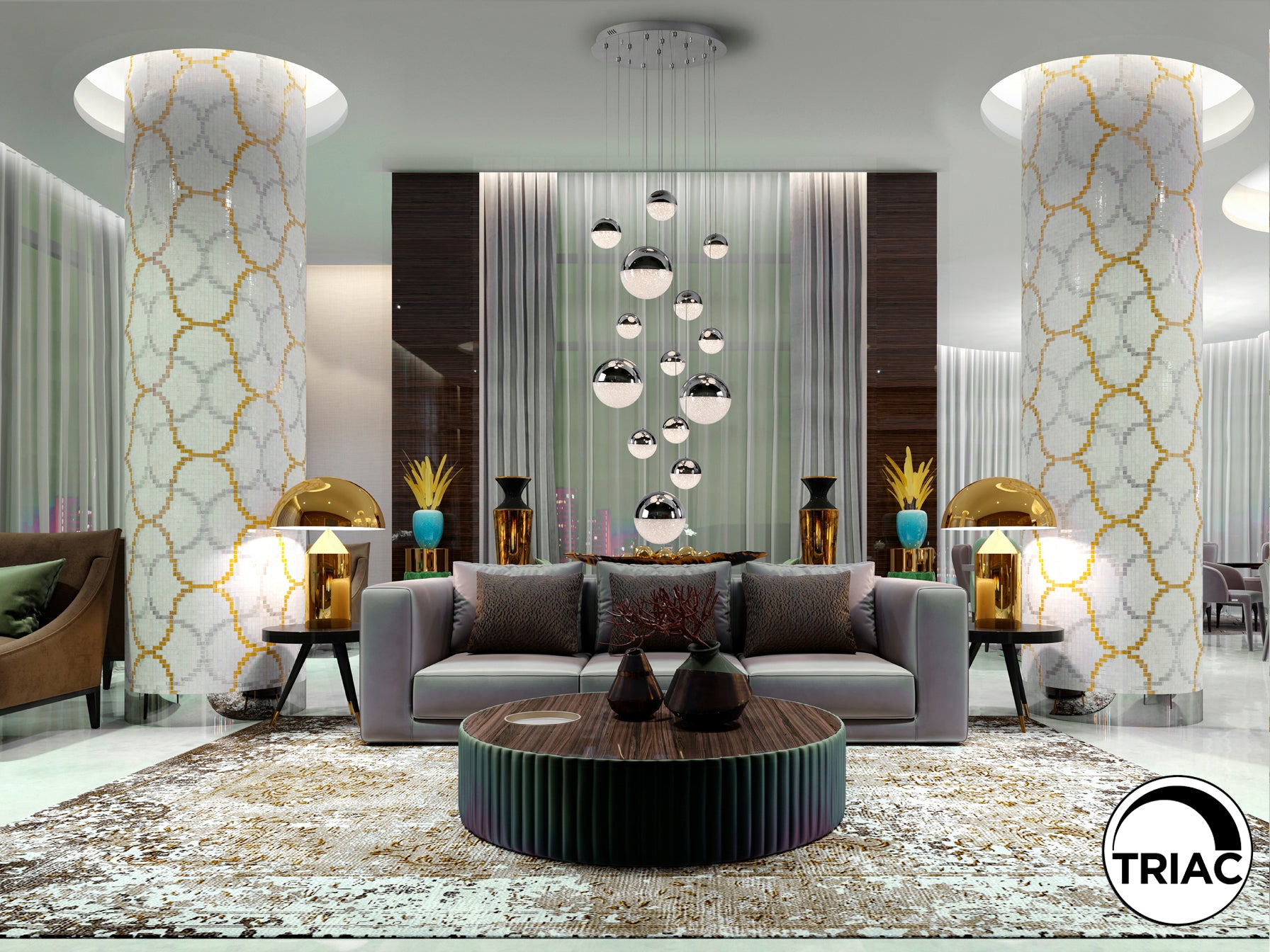 Lámpara de techo Schuller Sphere 793269GD - luzguru.com