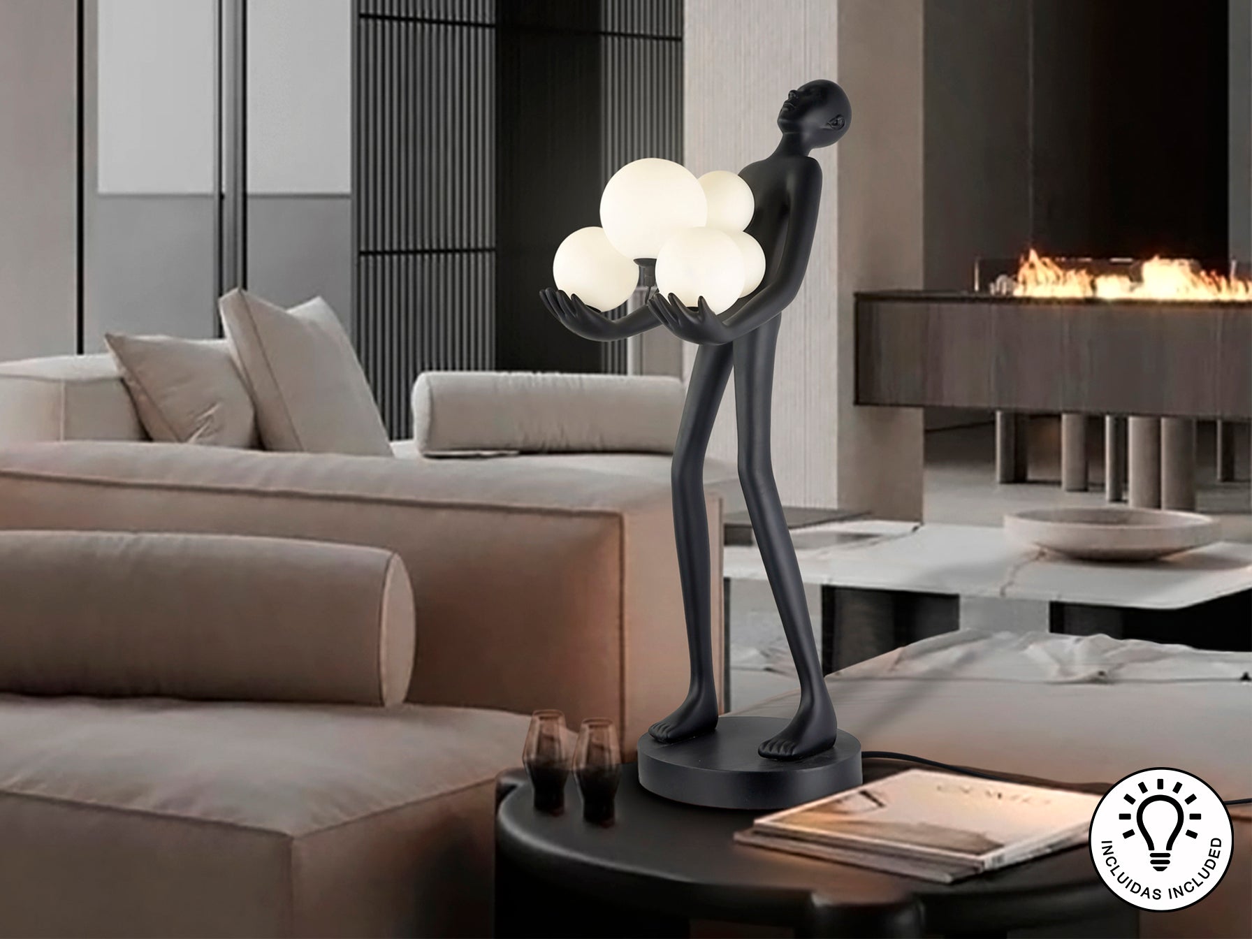 Figura Decorativa Negra La Carga - Schuller - luzguru.com