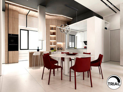 Lámpara Negra Moderna Schuller Tornado - Iluminación de Diseño | luzguru.com