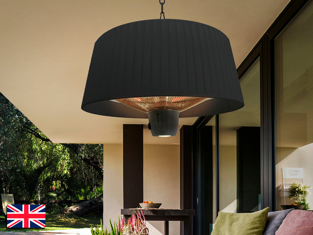 Estufa de Suspensión Schuller Heat Vintage - Negra 1500W | luzguru.com